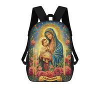 sinyumoney Virgin Mary with Baby Jesus Art Print Mochila Escolar Infantil Impresa En 3D Para Niños, Mochila De Viaje De Alta Capacidad, Mochilas Para Libros De 17 Pulgadas Para Niños