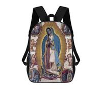 sinyumoney Virgin of Guadalupe 1700 Mochilas Para Niños Mochila Escolar Mochila Escolar Impresa En 3D Para Niños Estudiantes De Primaria Y Secundaria 17inch