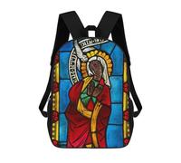 sinyumoney Virgin of The Annunciation Mochila Escolar Infantil Impresa En 3D Para Niños, Mochilas De Viaje De Alta Capacidad, Bolsas Para Libros, Mochila Escolar Infantil 17inch