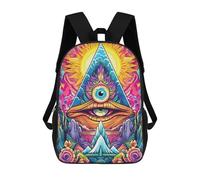 sinyumoney Visionary Artwork -1 Mochila Escolar De Moda Para Estudiantes, Adecuada Para Niños Y Niñas, Mochila Informal Para Viajes Al Aire Libre, Esencial Para El Día A Día 17inch