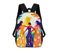 sinyumoney Vivid Fauvist Vision of The Three Graces Mochila Infantil Para Niñas Y Niños, Mochila De Día, Escuela Primaria, Perfecta Para La Vuelta Al Cole O Educación Física, Regalos Y Viajes 17inch