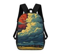 sinyumoney Vivid Rural Landscape with Dramatic Sky Mochila De Viaje Resistente Al Agua, Bolsa Para Computadora Para Adolescentes, Niñas, Niños, Mujeres Y Hombres 17inch