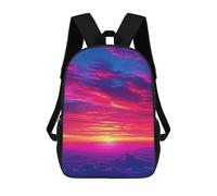 sinyumoney Vivid Sunset Sky Mochila Escolar, Bolso De Negocios, Bolso Para Portátil Duradero Para Campus, Actividades Al Aire Libre, Viajes Y Deportes 17inch