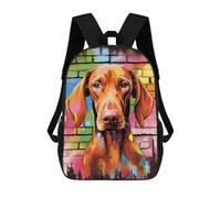 sinyumoney Vizsla Dog Graffiti Mochila Escolar Impresa En 3D Mochila Escolar De Moda Para Niños Mochilas Para Niños Estudiantes De Secundaria 17inch