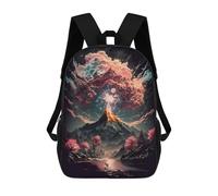 sinyumoney Volcanic Aurora Reflections Mochila, Mochila Escolar Impresa En 3D, Bolsa Para El Almuerzo Escolar, Mochila De Viaje, Mochila Para Amigos, Mochila Escolar Para Niñas Y Niños 17inch