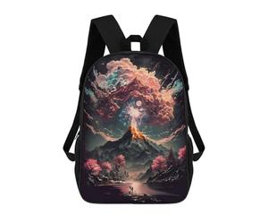 sinyumoney Volcanic Aurora Reflections Mochila, Mochila Escolar Impresa En 3D, Bolsa Para El Almuerzo Escolar, Mochila De Viaje, Mochila Para Amigos, Mochila Escolar Para Niñas Y Niños 17inch