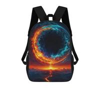 sinyumoney Volcanic Black Hole in Sky Mochila Escolar Infantil Impresa En 3D Para Niños, Mochilas De Viaje De Alta Capacidad, Bolsas Para Libros, Mochila Escolar Infantil 17inch