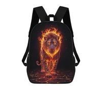 sinyumoney Volcanic Fiery Lion Mochila Escolar, Mochila De Viaje, Mochila Universitaria, Mochilas Para El Campus, Actividades Al Aire Libre, Viajes Y Deportes 17inch