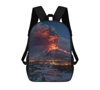 sinyumoney Volcano Eruption in Winter 17inch Mochilas Escolares Impresas En 3D, Mochilas Escolares De Moda Para Niños De Primaria Y Secundaria