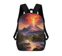 sinyumoney Volcano Eruption Landscape Mochila Escolar Grande Resistente Al Agua Para Portátil Para Adolescentes, Niñas, Niños, Mujeres Y Hombres 17inch