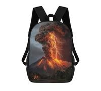 sinyumoney Volcano Eruption with Lightning Strikes-4 Mochilas Infantiles Impresas En 3D De 17 Pulgadas. Mochila Escolar Informal Impresa En 3D Para Niños De Primaria Y Secundaria.