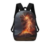 sinyumoney Volcano Eruption with Lightning Strikes-5 Mochila Grande, Ligera E Informal Para El Campus, Actividades Al Aire Libre, Viajes Y Deportes 17inch