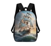 sinyumoney Voyage of The Sails Mochila Escolar Infantil Impresa En 3D Para Niños, Mochilas De Viaje, Bolsas Para Libros Para Niños Estudiantes De Primaria 17inch