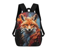 sinyumoney Vulpine Majesty Red Fox Mochila Escolar Resistente Al Agua, Mochila De Viaje, Bolsa Para Computadora Para La Escuela/trabajo/viajes 17inch
