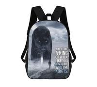 sinyumoney Walk Like A King Panther Mochila Escolar Infantil De 17 Pulgadas Con Estampado 3D De Películas De Anime Para Niños, Mochila De Viaje, Mochila Escolar Infantil