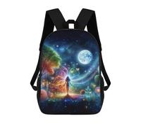 sinyumoney Walk to The Moon Mochila Escolar Secundaria Informal Para Viajes Para Niños/niñas/adolescentes 17inch