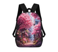 sinyumoney Walking in Solitude Mochila Escolar De 17 Pulgadas Impresa En 3D Mochilas Infantiles Mochila Genial Impresa En 3D Para Niños De Primaria Y Secundaria