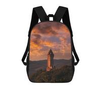 sinyumoney Wallace Monument Stirling Mochila Escolar Impresa En 3D Para Niños 17inch Mochilas Para Niños Y Niñas, Mochilas Escolares Para Niños, Mochilas De Viaje