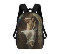 sinyumoney Watching It End - Man in A Rocky Landscape Mochila Impresa En 3D Para Niños, Mochila Escolar, Mochilas De Viaje Para Niños, Bolsas De Libros De Alta Capacidad, Mochila Infantil 17inch