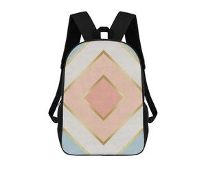 sinyumoney Watercolor And Gold III Mochila Escolar Infantil De Moda Informal Mochilas Infantiles Impresas En 3D Mochila Grande Para Niño 17inch