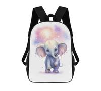 sinyumoney Watercolor Baby Elephant 17inch Mochilas Escolares Impresas En 3D, Mochilas Escolares De Moda Para Niños De Primaria Y Secundaria