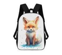 sinyumoney Watercolor Baby Fox Art Mochila Escolar Para Niñas 17inch Mochila Informal Ligera Para Niños Y Niñas, Ideal Para Estudiantes De Secundaria