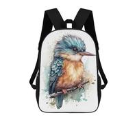 sinyumoney Watercolor Baby Kingfisher Mochila De Viaje Resistente Al Agua, Mochila Para Computadora Portátil Para Campus, Viajes Al Aire Libre Y Deportes 17inch
