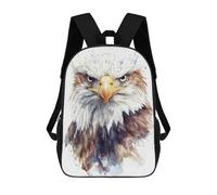 sinyumoney Watercolor Bald Eagle Portrait Mochila Escolar Impermeable Para Ordenador Portátil Para Adolescentes, Chicas, Chicos, Mujeres Y Hombres 17inch