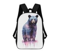 sinyumoney Watercolor Bear Painting Mochila Escolar Impresa En 3D Para Niños 17inch Mochilas Para Niños Y Niñas, Mochilas Escolares Para Niños, Mochilas De Viaje