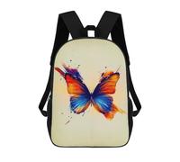 sinyumoney Watercolor Butterfly Mochila Escolar Infantil De 17 Pulgadas Con Estampado 3D De Películas De Anime Para Niños, Mochila De Viaje, Mochila Escolar Infantil