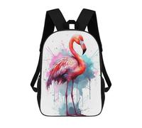 sinyumoney Watercolor Flamingo Bird Mochilas Infantiles Mochila Escolar Mochila Impresa En 3D Para Niños Mochilas De Viaje Bolsas Para Libros Mochila Escolar Para Niños 17inch