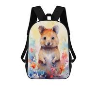 sinyumoney Watercolor Hamster Art Print Mochila Infantil, Mochila Escolar Infantil, Mochilas Escolares Impresas En 3D Para Niños Y Estudiantes Adolescentes 17inch