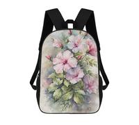 sinyumoney Watercolor Hibiscus Bouquet Mochila Ligera Informal Para El Día A Día, Mochila Escolar Para El Campus, Actividades Al Aire Libre, Viajes Y Deportes 17inch