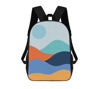 sinyumoney Watercolor Landscape 08 Mochila Infantil, Mochila Escolar Impresa En 3D, Mochila Para Niños Y Niñas, Mochila Escolar Ajustable Para La Escuela Primaria 17inch