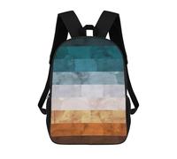 sinyumoney Watercolor Landscape 14 Mochilas Infantiles Escolares Impresas En 3D, Mochilas Para Niños, Mochilas De Viaje Para Niños Y Niñas, Mochilas Escolares Para Niños 17inch