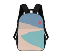 sinyumoney Watercolor Landscape 5 Mochila Infantil Para Niñas Y Niños, Mochila De Día, Escuela Primaria, Perfecta Para La Vuelta Al Cole O Educación Física, Regalos Y Viajes 17inch