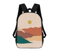sinyumoney Watercolor Landscape 6 Mochila Escolar Infantil Impresa En 3D Para Niños, Mochila De Viaje De Alta Capacidad, Bolsas Para Libros, Mochila Escolar Infantil 17inch