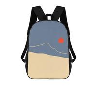 sinyumoney Watercolor Landscape 8 Mochila, Mochila Infantil, Mochila Escolar Para Estudiantes, Mochila Para Libros, Mochila Escolar Impresa En 3D Para Niños Y Niñas 17inch