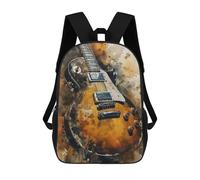 sinyumoney Watercolor Rock Guitar Mochilas Infantiles Mochila Escolar Mochila Impresa En 3D Para Niños Mochilas De Viaje Bolsas Para Libros Mochila Escolar Para Niños 17inch