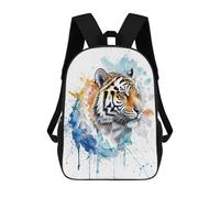 sinyumoney Watercolor Tiger Mochila Escolar Infantil Impresa En 3D Para Niños, Mochilas De Viaje De Alta Capacidad, Bolsas Para Libros, Mochila Escolar Infantil 17inch
