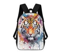 sinyumoney Watercolor Tiger Mochilas Impresas En 3D Para Niños, Mochila Escolar, Mochila Informal Para Exteriores, Mochila Informal De Moda Para Niños, Lindas Bolsas De Viaje 17inch