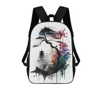 sinyumoney Watercolors Japanese 8 Mochila Escolar Impresa En 3D Para Niños Mochilas De Viaje De Alta Capacidad Bolsas Para Libros Mochila Escolar Para Niños Mochila 17inch