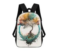 sinyumoney Watercolors Tree Mochila Infantil, Mochila Escolar Para Niños, Mochila Escolar Infantil Con Estampado 3D De Dibujos Animados, Mochila De Gran Capacidad Para Niños Y Niñas 17inch
