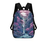 sinyumoney Waterfall Tour Mochila Escolar Para Niños Y Niñas, Mochila Informal De Viaje, Mochila De Gran Capacidad Para El Día A Día 17inch