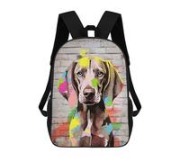 sinyumoney Weimaraner Dog Graffiti Mochilas Escolares Para El Trabajo, Negocios, Universidad, Escuela Para Adolescentes, Chicas, Chicos, Mujeres Y Hombres 17inch