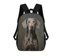 sinyumoney Weimaraner Mochila Escolar, Mochila Infantil Para Niños Y Adolescentes, Regalos, Mochilas De Día Con Impresión 3D, Mochila Escolar, Mochila Para Libros 17inch