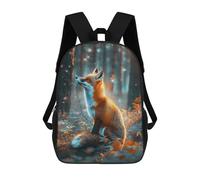 sinyumoney Weimaraner - Mochila escolar resistente al agua, mochila de viaje para computadora, escuela, trabajo, viajes, Fox in Enchanted Forest, 17"