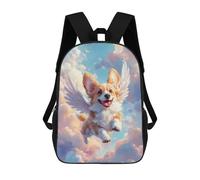 sinyumoney Welsh Corgi with Angel Wings A Heartfelt Memorial Print Mochila Escolar Resistente Al Agua, Mochila De Viaje, Bolsa Para Computadora Para La Escuela/trabajo/viajes 17inch