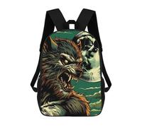 sinyumoney Werewolf Under Full Moon Mochila Escolar Infantil De Moda Informal Mochilas Infantiles Impresas En 3D Mochila Grande Para Niño 17inch