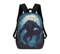 sinyumoney Werewolf Under Full Moon Mochilas Escolares Mochila Escolar Ligera Mochila De Día Mochila Para Libros Para La Universidad Para Hombres/mujeres 17inch